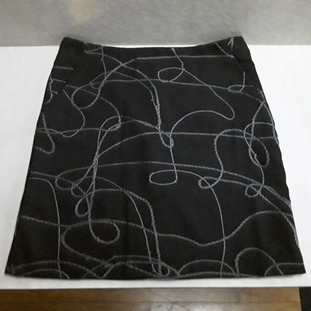 Black Wool Skirt